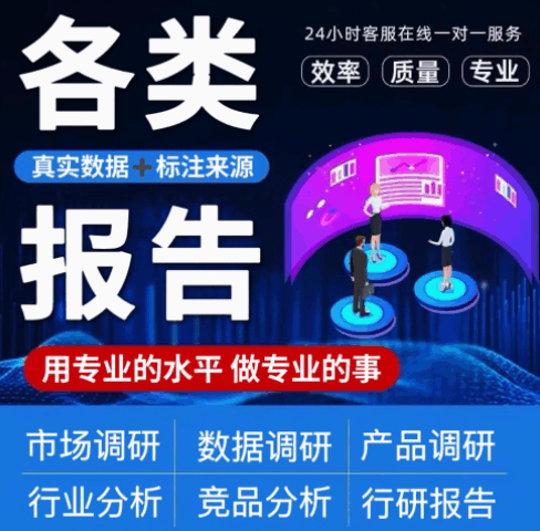 市场调研报告代笔数据分析立项目行业调